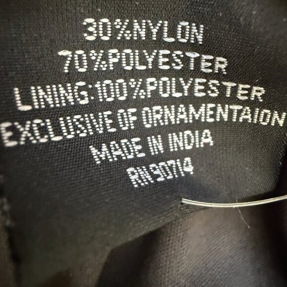 Pisarro Nights Beaded Bodice Satin Maxi Gown Women's 14 Gray Formal Wedding NWT - Picture 15 of 16